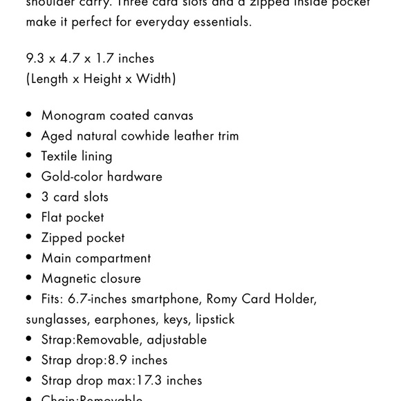 Louis Vuitton- Ivy wallet chain - Brand New w Purchase receipt. - Picture 8 of 9